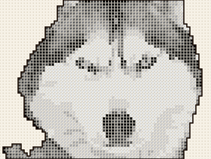 Wzór haftu: Husky